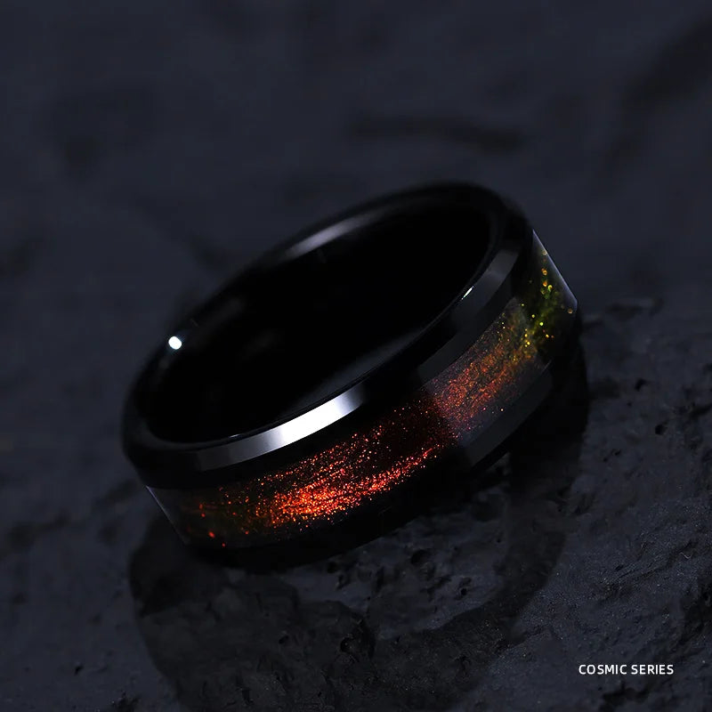 Tungsten Rings for Men and Women,8mm Width Fashion Fashion Jewelry,Birthday Gift,Free Engraving