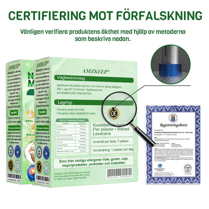 𝐀𝐌𝐙𝐊𝐄𝐄𝐏® 𝐍𝐚𝐧𝐨-𝐦𝐢𝐤𝐫𝐨𝐧å𝐥𝐬𝐩𝐥å𝐬𝐭𝐞𝐫 𝐦𝐞𝐝 𝐍𝐀𝐃+, 𝐌𝐨𝐫𝐢𝐧𝐠𝐚 𝐨𝐜𝐡 𝐁𝐞𝐫𝐛𝐞𝐫𝐢𝐧 𝐟ö𝐫 𝐀𝐌𝐏𝐊-𝐬𝐭ö𝐝 𝟏 𝐠å𝐧𝐠 𝐝𝐚𝐠𝐥𝐢𝐠𝐞𝐧, 𝐬𝐲𝐧𝐥𝐢𝐠𝐚 𝐟ö𝐫ä𝐧𝐝𝐫𝐢𝐧𝐠𝐚𝐫 𝐩å 𝟕 𝐝𝐚𝐠𝐚𝐫. 𝐒𝐭ö𝐝𝐣𝐞𝐫 𝐦𝐞𝐭𝐚𝐛𝐨𝐥𝐢𝐬𝐦, 𝐯𝐢𝐤𝐭𝐤𝐨𝐧𝐭𝐫𝐨𝐥𝐥, 𝐡𝐣ä𝐫𝐭𝐡ä𝐥𝐬𝐚, 𝐟𝐞𝐭𝐦𝐚, 𝐥ö𝐬 𝐡𝐮𝐝, 𝐝𝐢𝐚𝐛𝐞𝐭𝐞𝐬, 𝐬ö𝐦𝐧𝐚𝐩𝐧é, 𝐥𝐞𝐝𝐛𝐞𝐬𝐯ä𝐫 𝐦.𝐦.