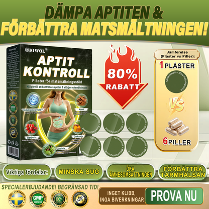 IOWOL ® APPETITKONTROLLPLÅSTER! INGA PILLER & INGEN HUNGER & INGEN KAMP & 100% RESULTAT.