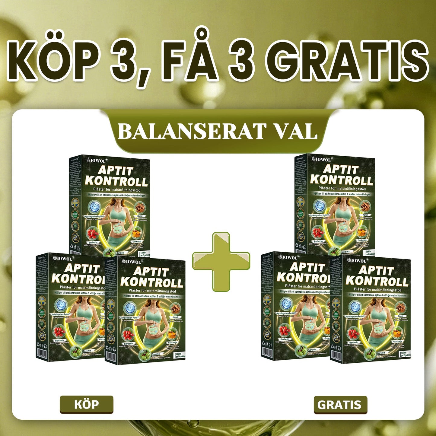 IOWOL ® APPETITKONTROLLPLÅSTER! INGA PILLER & INGEN HUNGER & INGEN KAMP & 100% RESULTAT.
