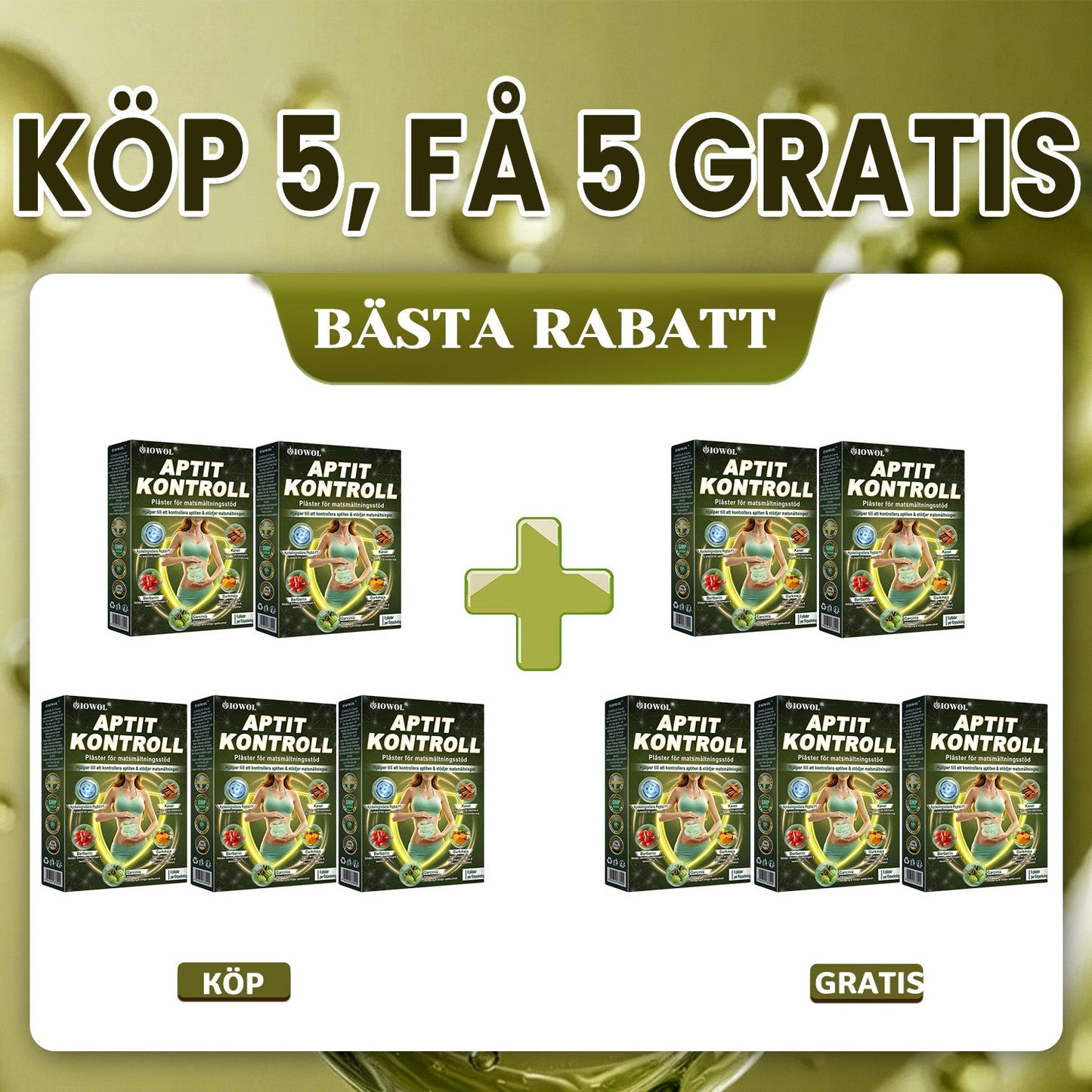 IOWOL ® APPETITKONTROLLPLÅSTER! INGA PILLER & INGEN HUNGER & INGEN KAMP & 100% RESULTAT.