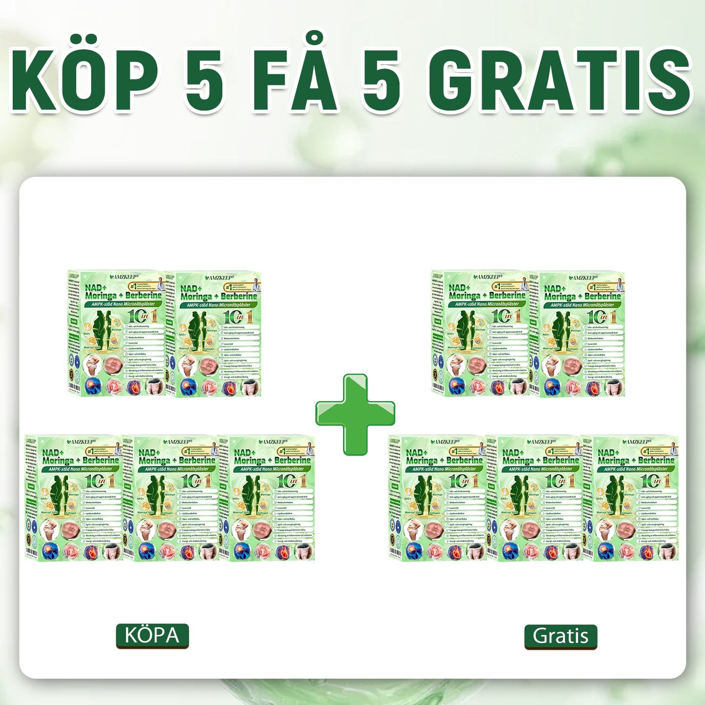 𝐀𝐌𝐙𝐊𝐄𝐄𝐏® 𝐍𝐚𝐧𝐨-𝐦𝐢𝐤𝐫𝐨𝐧å𝐥𝐬𝐩𝐥å𝐬𝐭𝐞𝐫 𝐦𝐞𝐝 𝐍𝐀𝐃+, 𝐌𝐨𝐫𝐢𝐧𝐠𝐚 𝐨𝐜𝐡 𝐁𝐞𝐫𝐛𝐞𝐫𝐢𝐧 𝐟ö𝐫 𝐀𝐌𝐏𝐊-𝐬𝐭ö𝐝 𝟏 𝐠å𝐧𝐠 𝐝𝐚𝐠𝐥𝐢𝐠𝐞𝐧, 𝐬𝐲𝐧𝐥𝐢𝐠𝐚 𝐟ö𝐫ä𝐧𝐝𝐫𝐢𝐧𝐠𝐚𝐫 𝐩å 𝟕 𝐝𝐚𝐠𝐚𝐫. 𝐒𝐭ö𝐝𝐣𝐞𝐫 𝐦𝐞𝐭𝐚𝐛𝐨𝐥𝐢𝐬𝐦, 𝐯𝐢𝐤𝐭𝐤𝐨𝐧𝐭𝐫𝐨𝐥𝐥, 𝐡𝐣ä𝐫𝐭𝐡ä𝐥𝐬𝐚, 𝐟𝐞𝐭𝐦𝐚, 𝐥ö𝐬 𝐡𝐮𝐝, 𝐝𝐢𝐚𝐛𝐞𝐭𝐞𝐬, 𝐬ö𝐦𝐧𝐚𝐩𝐧é, 𝐥𝐞𝐝𝐛𝐞𝐬𝐯ä𝐫 𝐦.𝐦.